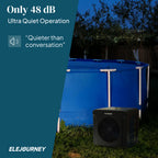 Elejourney Pool Heat Pump for Above Ground Pools up to 5,000 Gallons, 18000 BTU Heater & Cooler with Touch Control