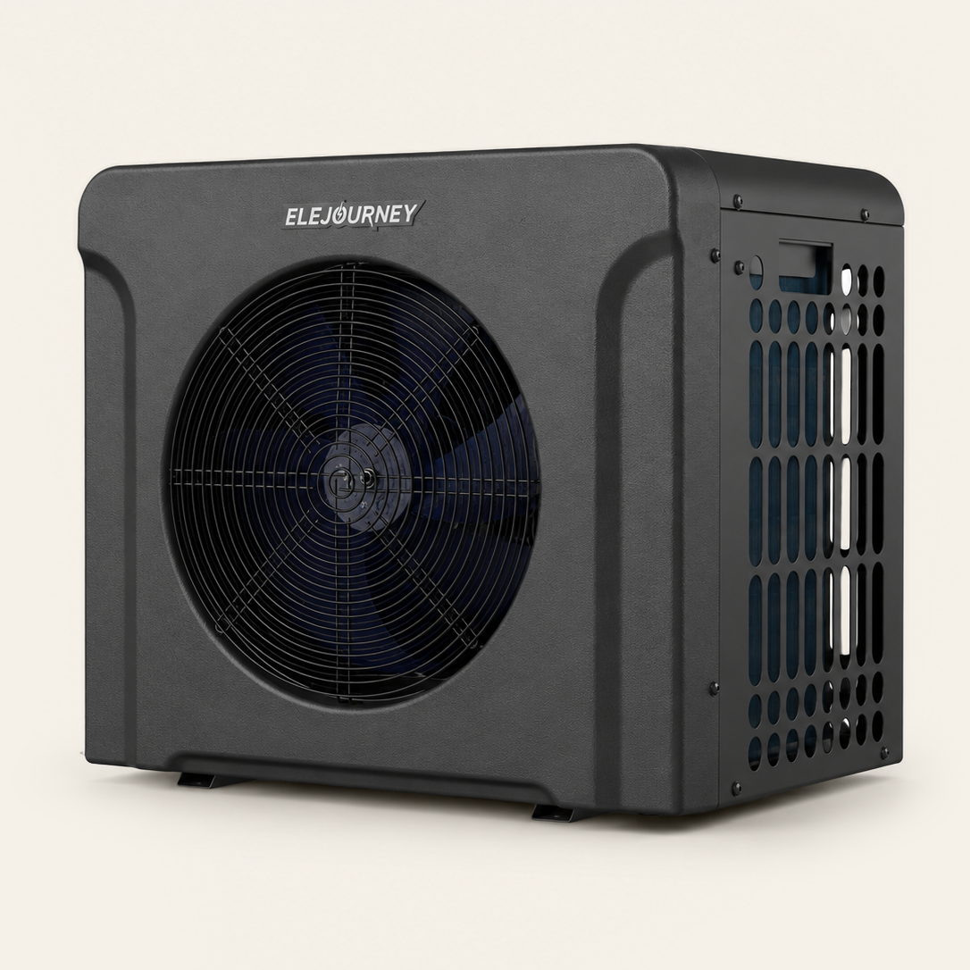 Elejourney Pool Heat Pump for Above Ground Pools up to 6,500 Gallons, 18000 BTU Heater & Cooler with Touch Control